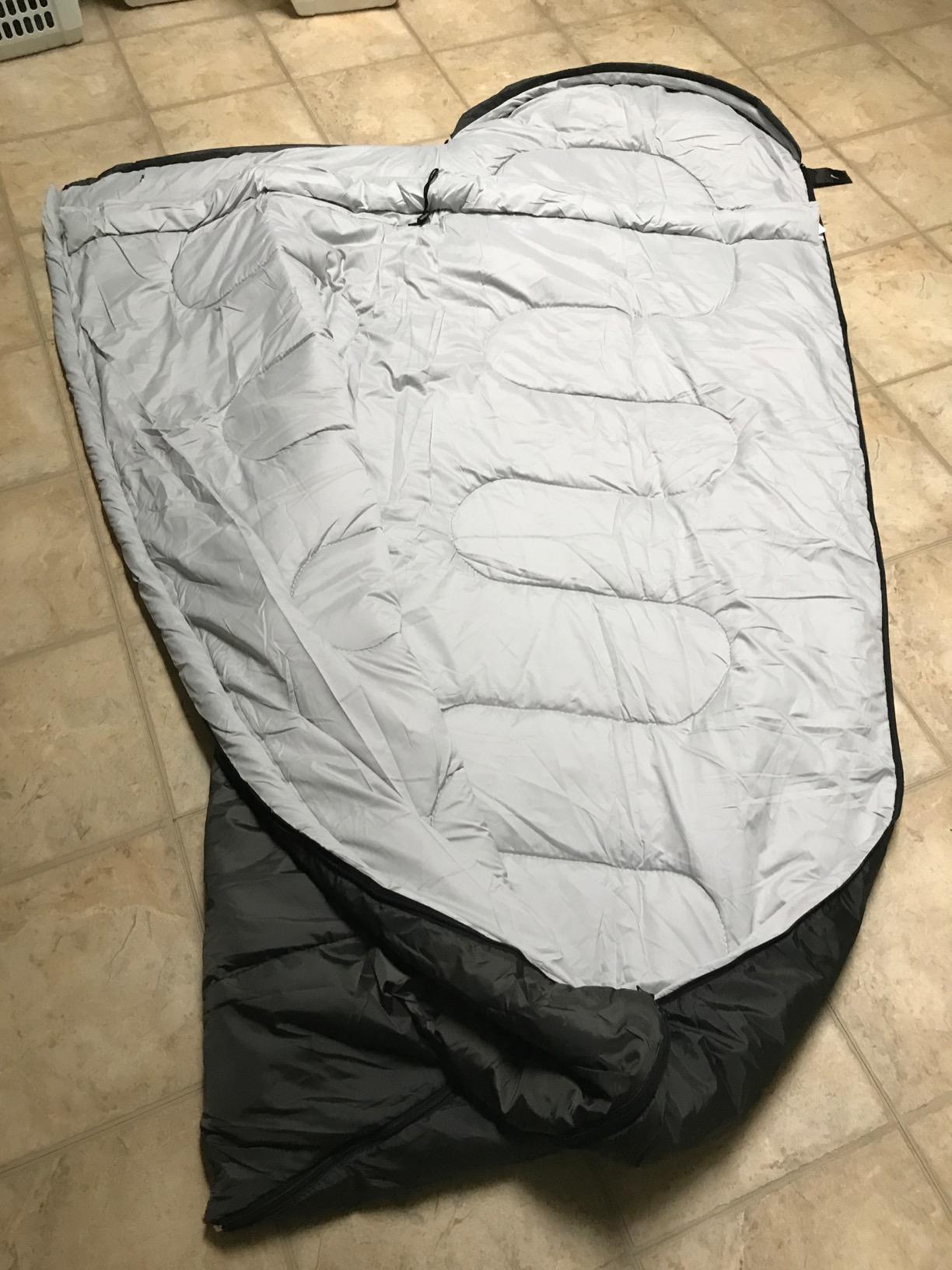 3-4 Season Sleeping Bag for Adults & Kids, Lightweight Warm Cold Weather Camping Bag with Waterproof Compression Sack customer photo 1