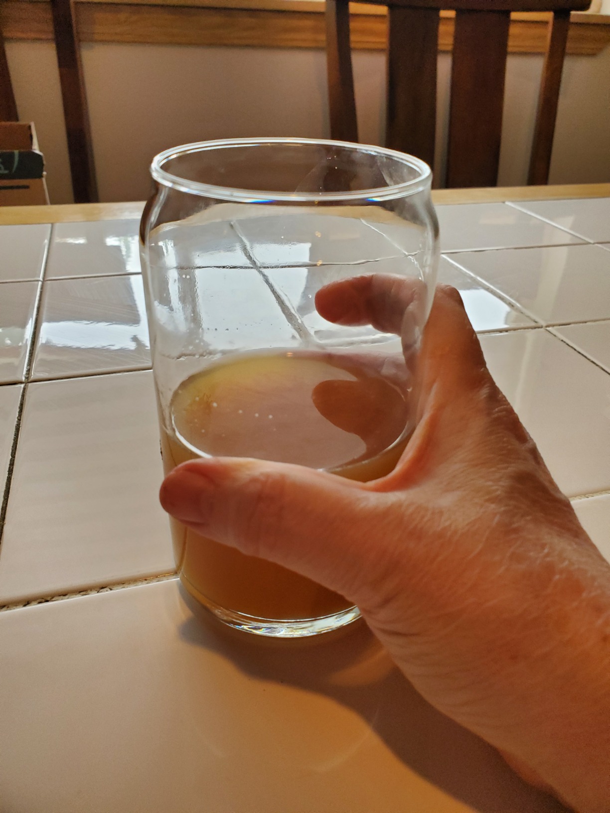 Libbey Classic Can Shaped Drinking Glasses Set of 4, Clear Kitchen Glass Tumbler, 16 Oz, Dishwasher Safe Glass Beer Cups for Beverages and Cocktails customer photo 2