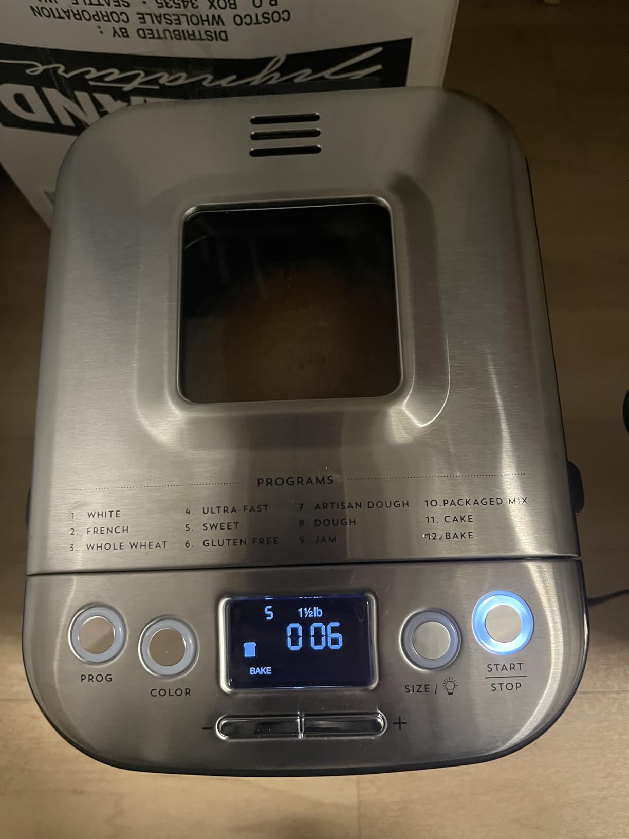 Cuisinart Bread Maker Machine, Stainless Steel Automatic Bread Machine with 12 Menu Options, 3 Loaf Sizes up to 2 Lb., 3 Crust Colors, Removable Nonstick Baking Pan & Kneading Paddle, CBK-110NAS customer photo 1