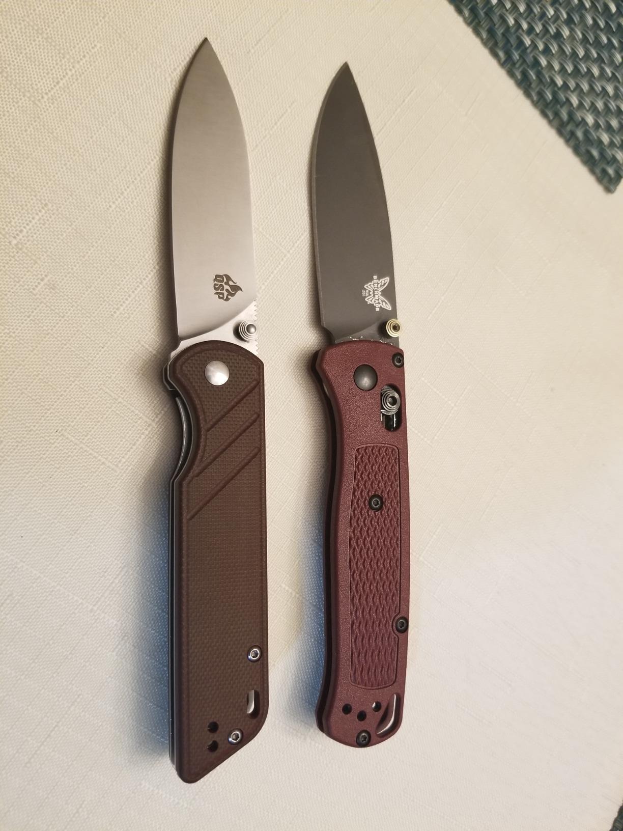 Benchmade Bugout Outdoor EDC Folding Knife, Slim, Lightweight, Plain Edge, Drop-Point Blade, CPM-S30V Stainless Steel (58-60HRC), Grivory Handle (535GRY-1) customer photo 2