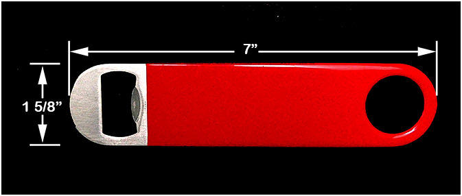 KTOJOY 3 Pack Bottle Openers, Beer Bottle Openers, Speed Openers, Stainless Steel Flat Bottle Opener with Exquisite Packaging, for Kitchen, Bar or Restaurant 7 inches Red, Black, Blue customer photo 2