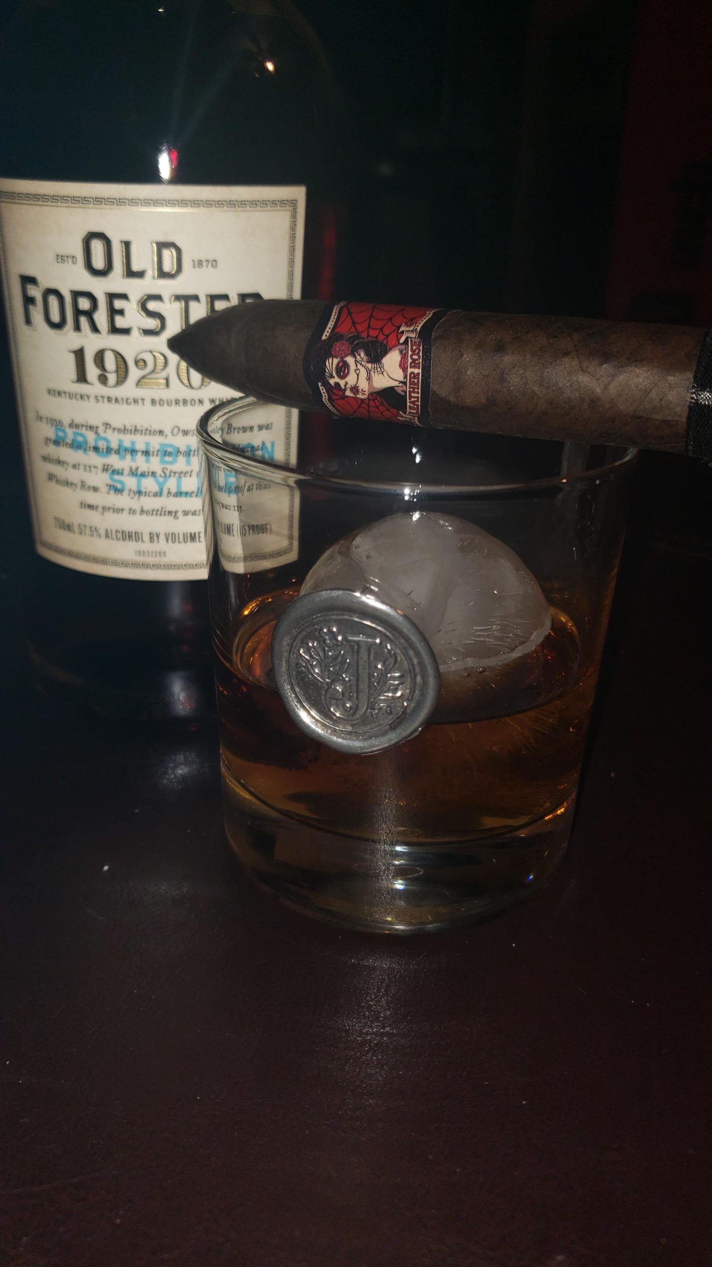 English Pewter Company 11oz Old Fashioned Whiskey Rocks Glass With Monogram Initial customer photo 2