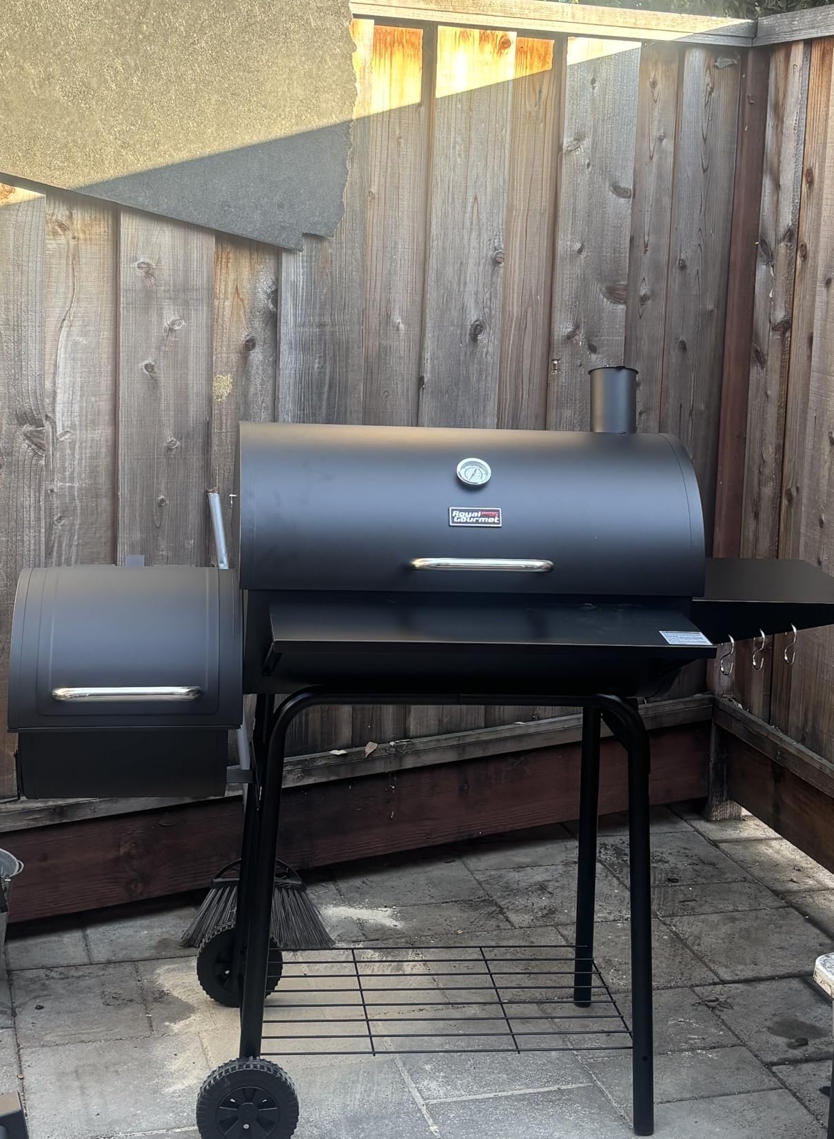 Royal Gourmet CC1830S BBQ Charcoal Grill and Offset Smoker | 823 Square Inch cooking surface, Outdoor for Camping | Black customer photo 2
