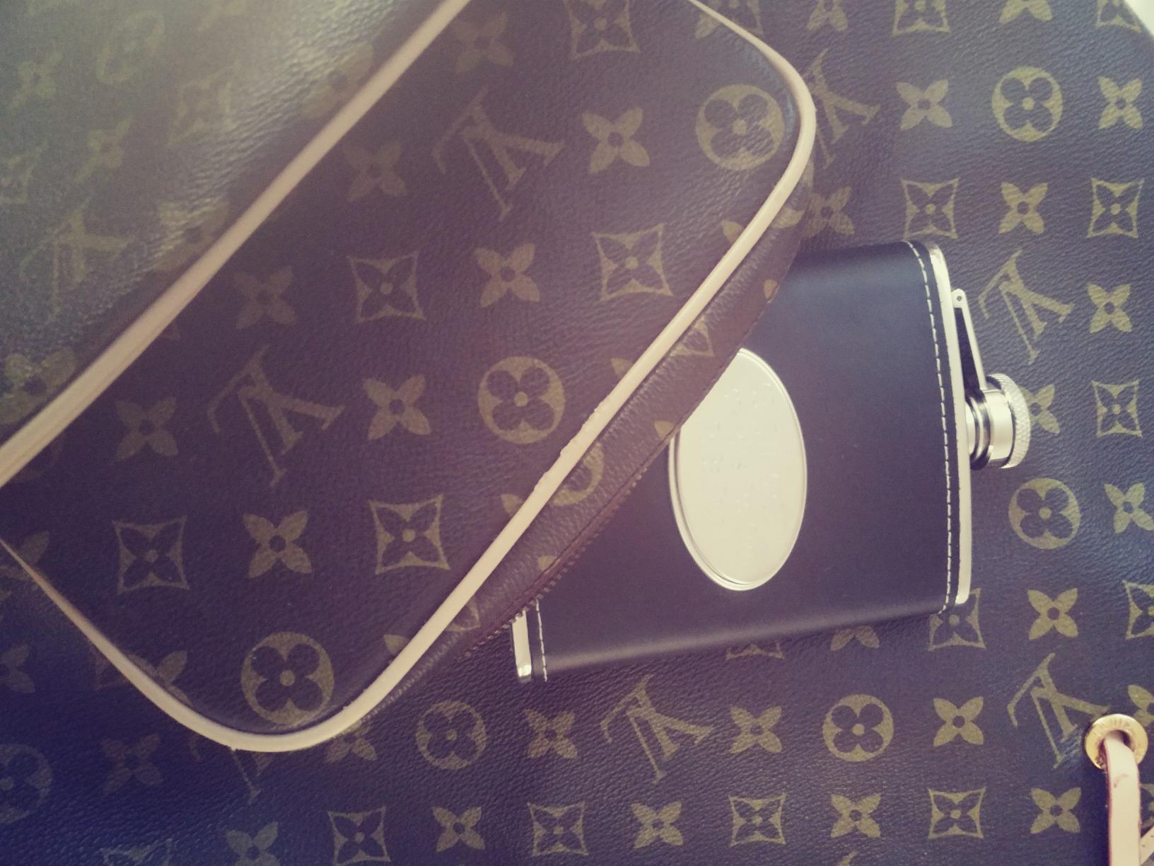 Black Leather 6 oz. Flask, Engraved Flask (Free Customization) - Things Remembered customer photo 1