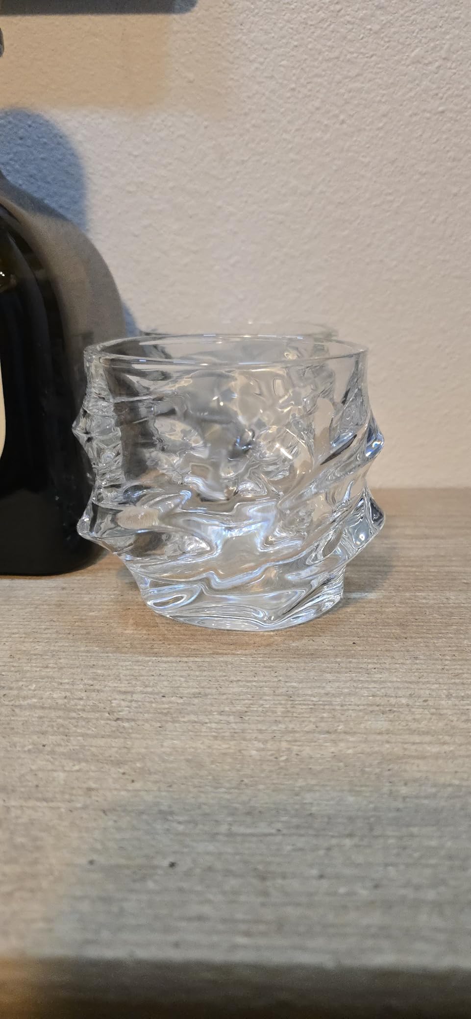 GLASKEY 12 oz Storm Japanese Whiskey Glasses Set of 4, Unique Cognac Glasses, Heavy Thick Bottom Bar Glass for Scotch Bourbon Rum Gin Water Cocktail customer photo 2