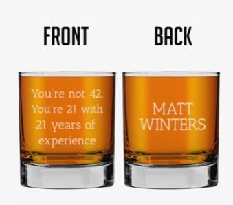 Personalized Fathers Day Engraved 11oz Whiskey Glass, Custom Dad Gifts, Etched Bourbon Glass, Customized Father Birthday for Him Husband Groomsmen Gifts, Unique Message customer photo 1