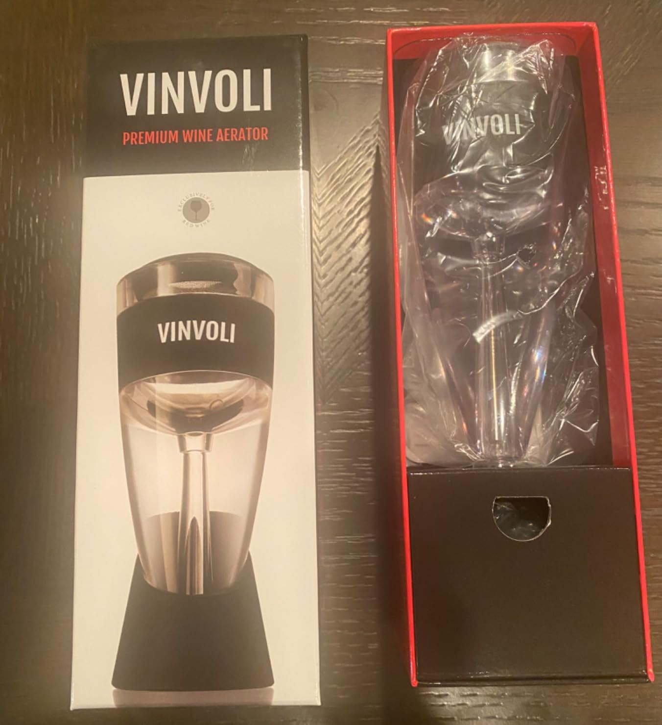 Vinvoli Wine Aerator - Deluxe 2026 Aerator Decanter with Unique Superior Three-Stage Aeration, Sediment Filter, No-Drip Stand customer photo 1