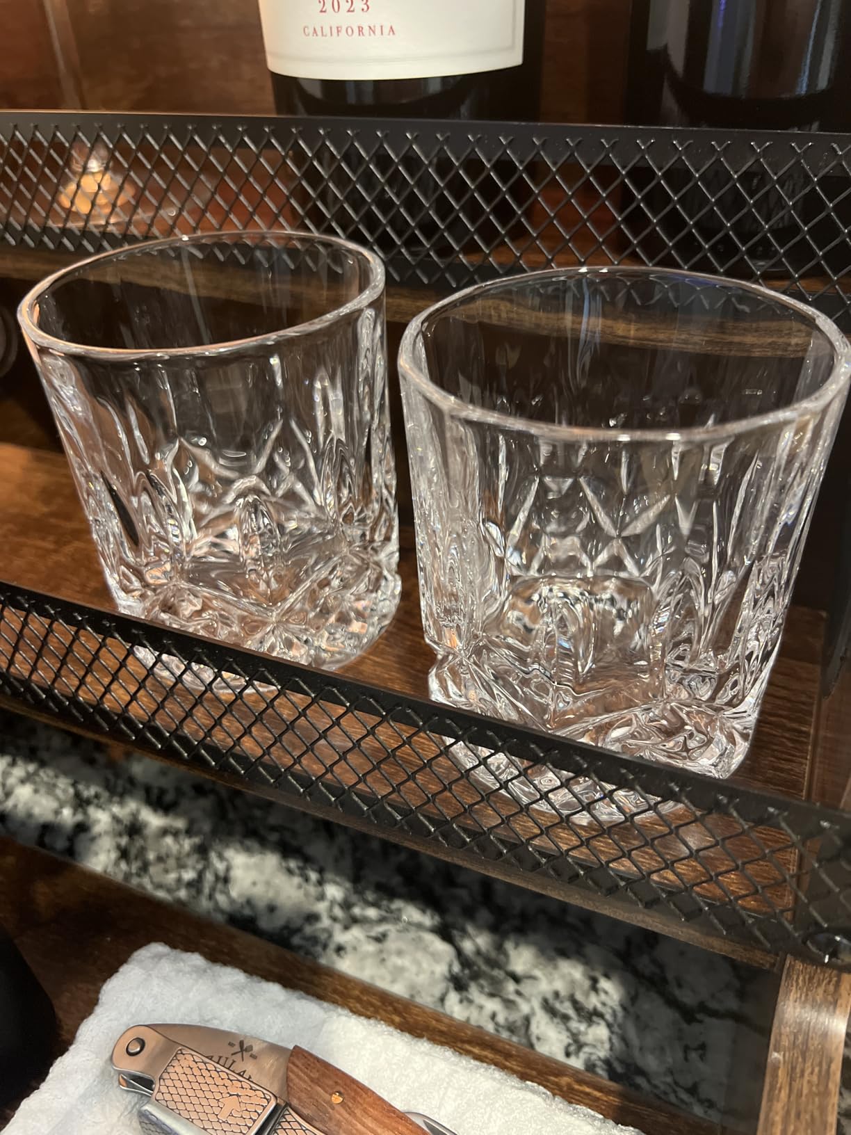 KANARS Old Fashioned Whiskey Glasses with Luxury Box - 10 Oz Rocks Barware For Scotch, Bourbon, Liquor and Cocktail Drinks - Set of 4 - Men Gift customer photo 2