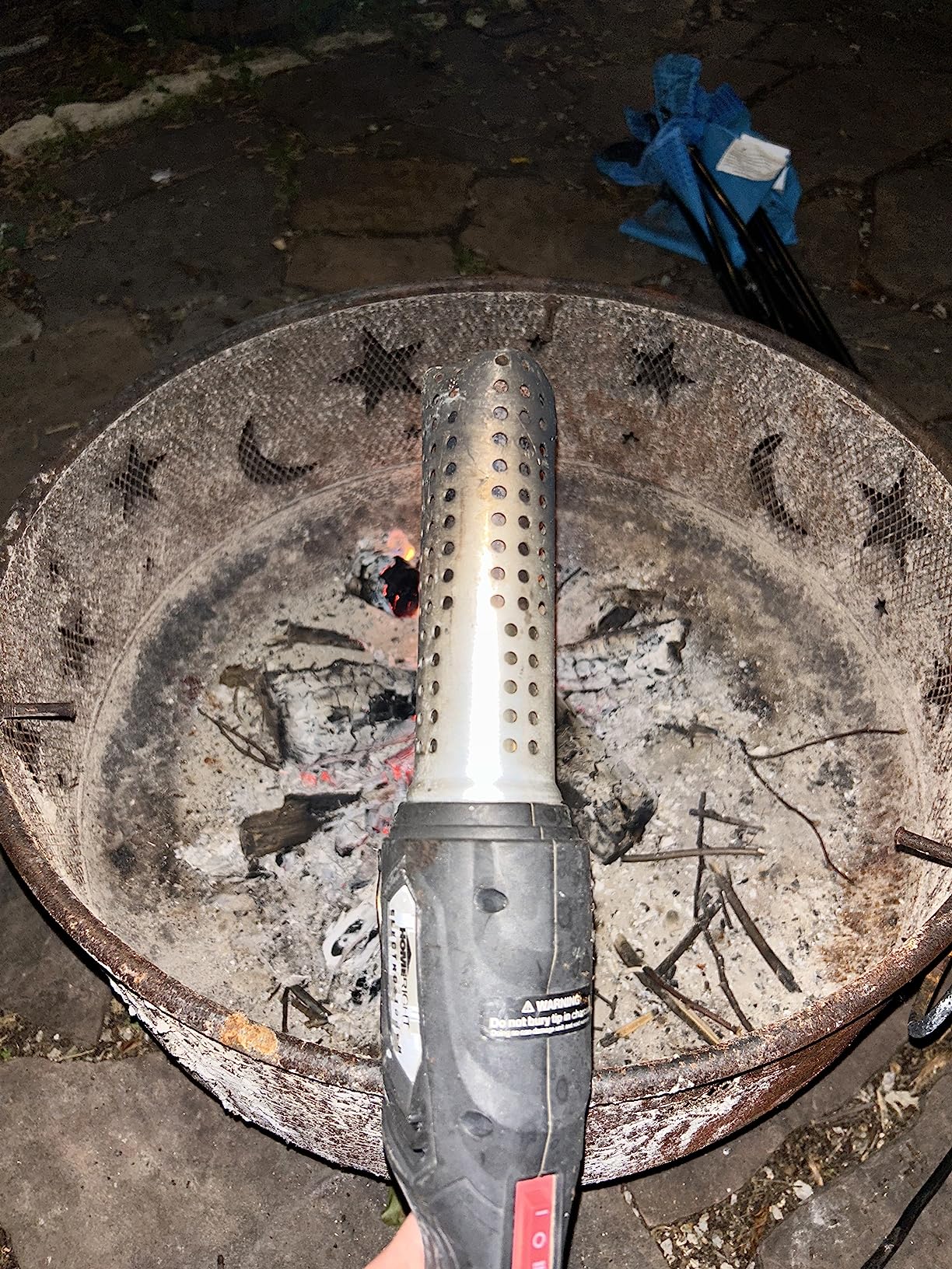 Wagner Electro-Torch C900085 Fire Starter, Charcoal Starter and Lighter, BBQ Smoker, Grill Starter, Chemical Free Heated Air with Built-In Blower customer photo 2