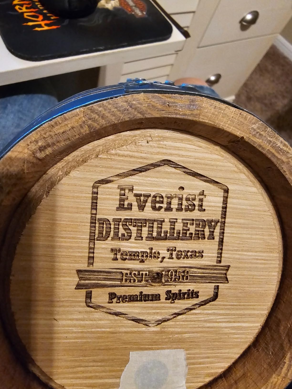 Red Head Barrels Custom Engraved Whiskey Barrel, 5-Liter Aged and Charred American White Oak Barrel customer photo 1