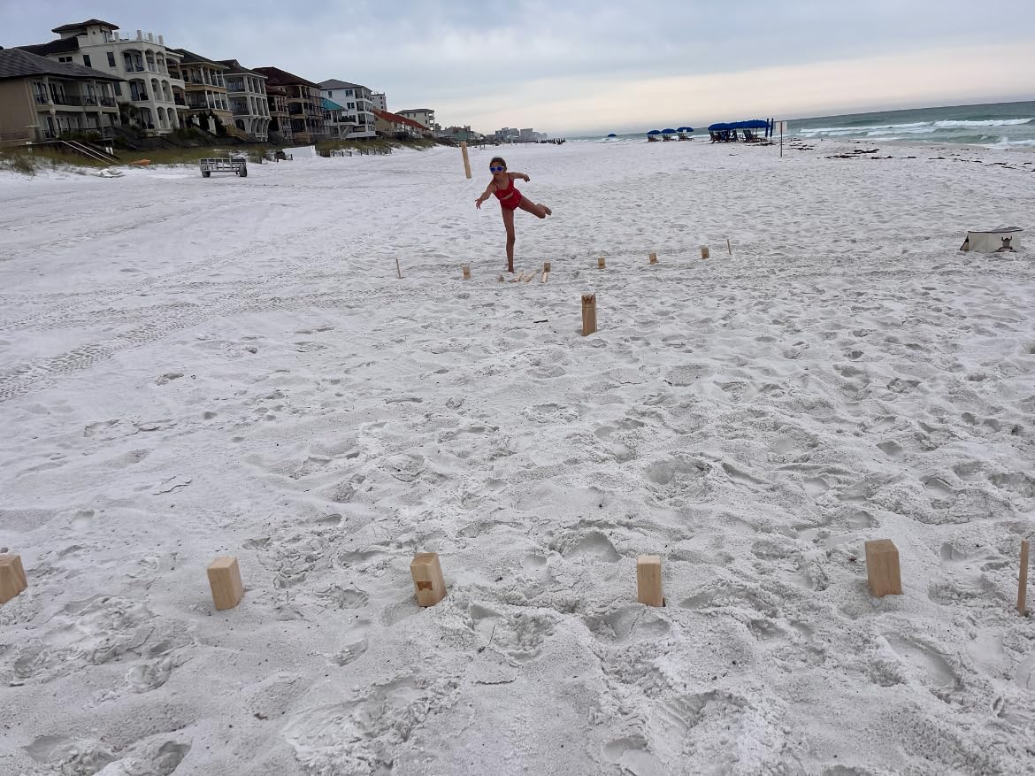 GoSports Kubb Yard Game Set - Choose Regulation or Backyard - Kuub Viking Chess Outdoor Game customer photo 1