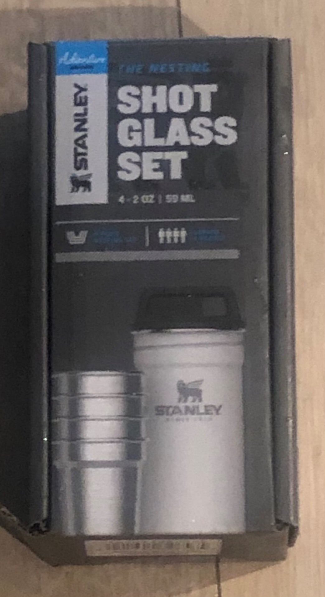STANLEY Adventure Pre-Party Nesting Shot Glass Set | 4 Shot Glasses in Travel Carrying Case | Insulated Stainless Steel | BPA-Free | Hammertone Green customer photo 1