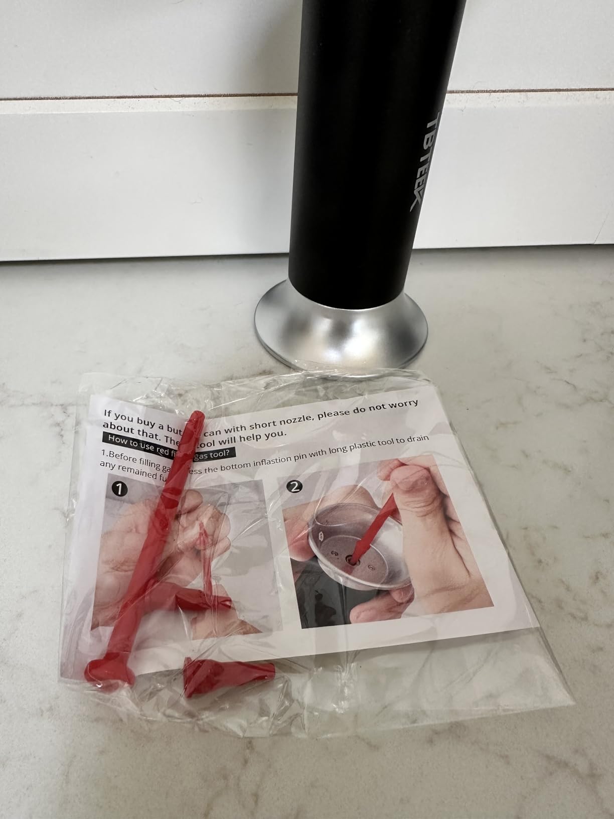 TBTeek Butane Torch, Kitchen Torch Cooking Torch with Safety Lock & Adjustable Flame for Cooking, BBQ, Baking, Brulee, Creme, DIY Soldering (Butane Not Included) customer photo 2