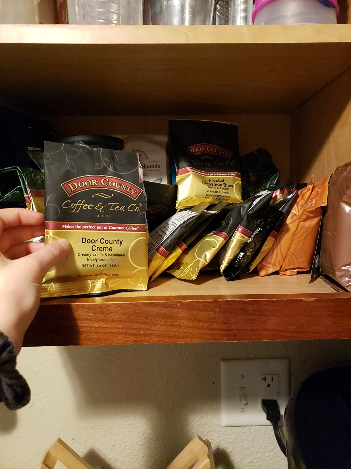 Gourmet Flavored Coffee Sampler Pack - 10 Bags of Unique Flavored Coffees - 100% Specialty Grade 1 Arabica - 1.5 oz Full-Pot Bags - Roasted by Door County Coffee customer photo 1