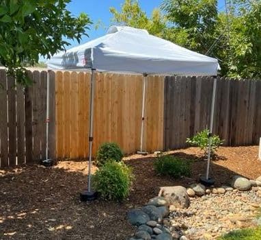 MASTERCANOPY 10x10 Pop Up Canopy Tent, 1 Person Setup Instant Shelter, Outdoor Portable Beach Canopy with Roller Bag, 4 Sandbags, 4 Ropes, 8 Stakes (10x10, Black) customer photo 1