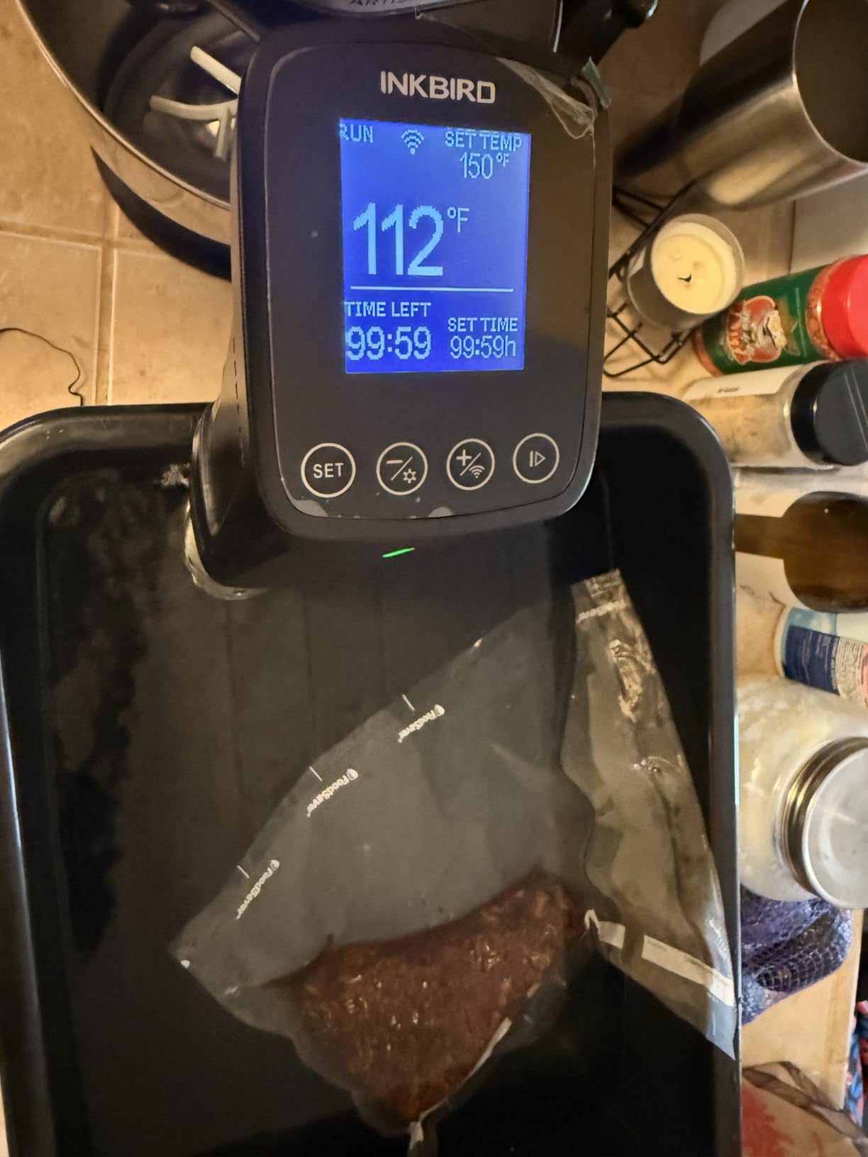 INKBIRD WIFI Sous Vide Cooker ISV-100W, 1000 Watts Sous Vide Machine Immersion Circulator with 14 Free Preset Recipes on APP & Calibration Function customer photo 1