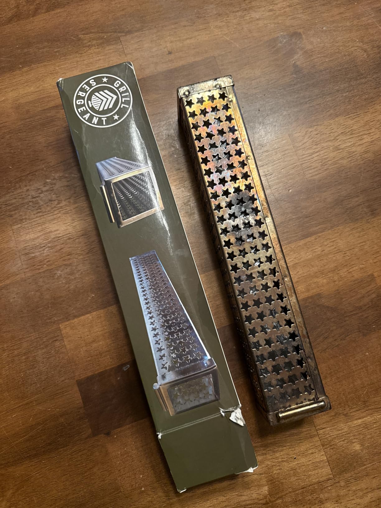 GRILL SERGEANT Smoker Tube, Forever Guarantee, Patented Elevation Bar, Cold & Hot Pellet Smoking, Thick Stainless Steel, 5+ Hours Billowing Smoke, Grills and Smokers, Cheese, Fish, Pork, Beef, Nuts customer photo 1
