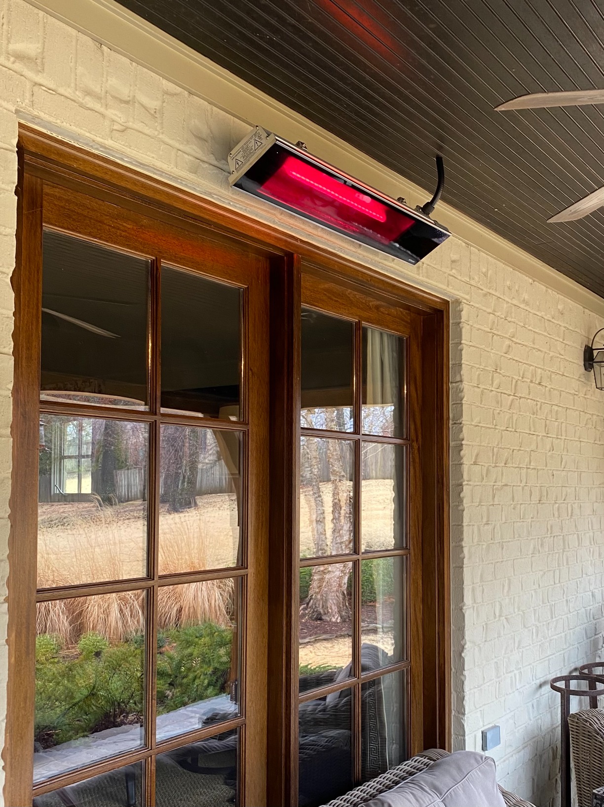 Dimplex Infrared Patio Heater, Weatherproof, Black, 1800W - Premium Radiant Heater for Indoor and Outdoor With Remote Control - Electric Outside Heater Perfect for Ceiling and Wall Mount Application customer photo 2
