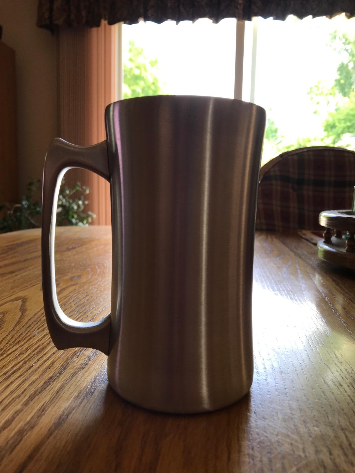 Real Deal Steel Stainless Steel Insulated Beer Mug Vacuum Beer Stein with Welded Handle - 20oz customer photo 2