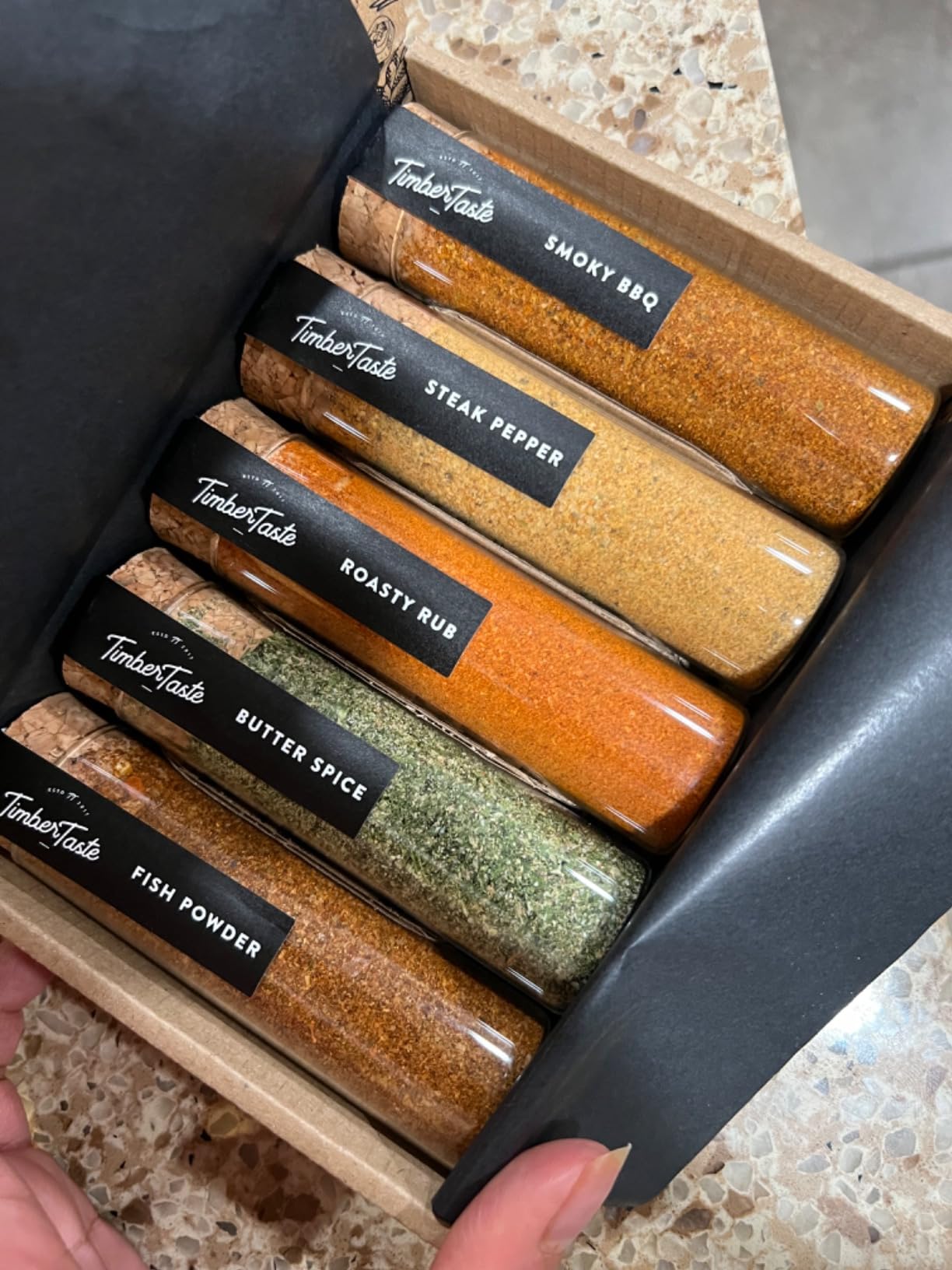 TIMBER TASTE Grilling Spices Gift Set - 5 handcrafted BBQ Seasonings, Premium Dry Rubs & Artisan Spice Mixes with Spatula | fathers day gift | food gifts for men | grill & smoke BBQ flavors customer photo 1