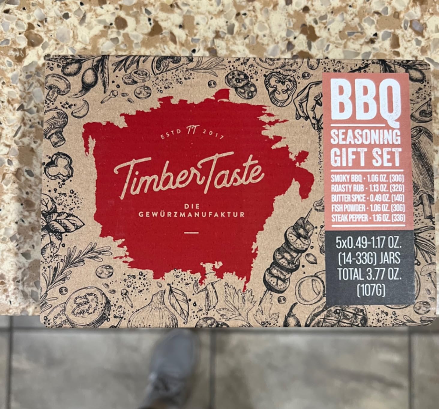 TIMBER TASTE Grilling Spices Gift Set - 5 handcrafted BBQ Seasonings, Premium Dry Rubs & Artisan Spice Mixes with Spatula | fathers day gift | food gifts for men | grill & smoke BBQ flavors customer photo 2