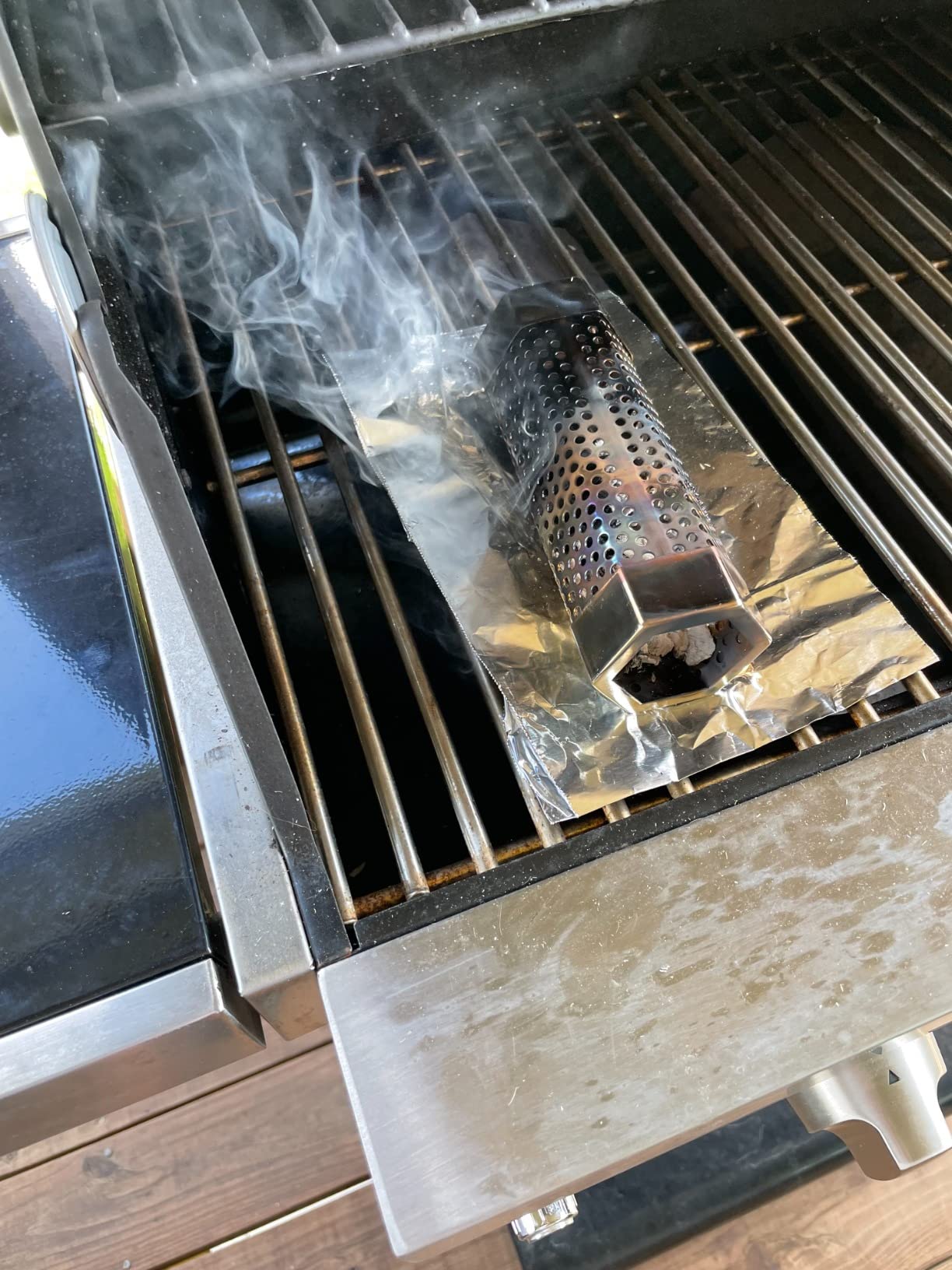 BEWAVE Pellet Smoker Tube for All Grill Electric Gas Charcoal or Smokers Hot/Cold Smoking, Free Tube Brush, 6&12 Inch customer photo 1