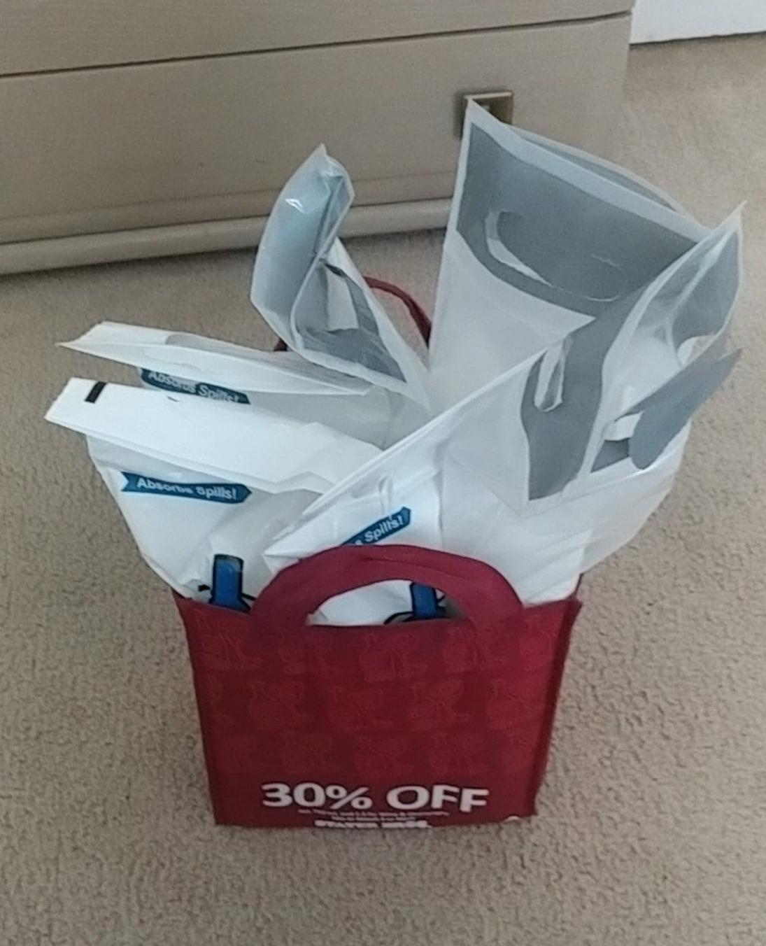 JetBag Bold - The Original ABSORBENT Wine Bottle Travel Protector Bags - Resusable Bottle Bags (6 Pack) MADE IN THE USA customer photo 2