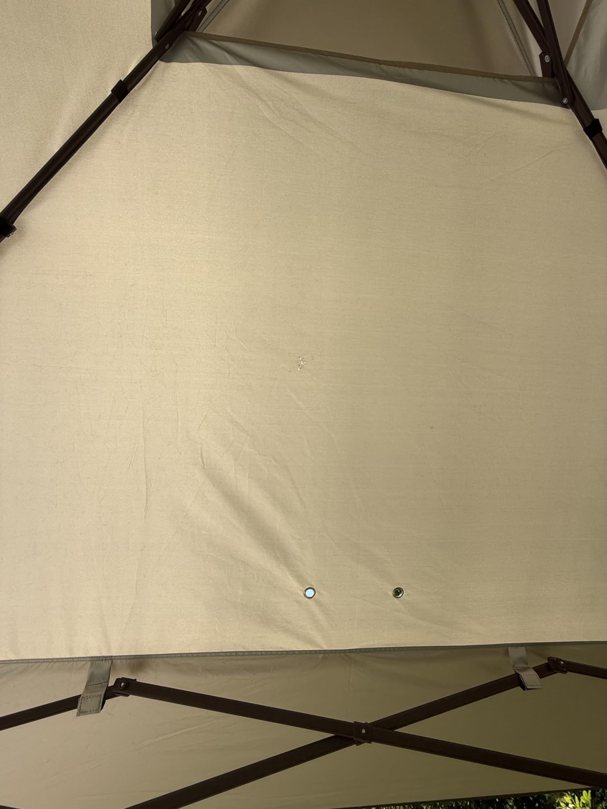 EAGLE PEAK 13x13 Straight Leg Pop Up Canopy Tent Instant Outdoor Canopy Easy Single Person Set up Folding Shelter w/Auto Extending Eaves 169 Square Feet of Shade (Gray) customer photo 2