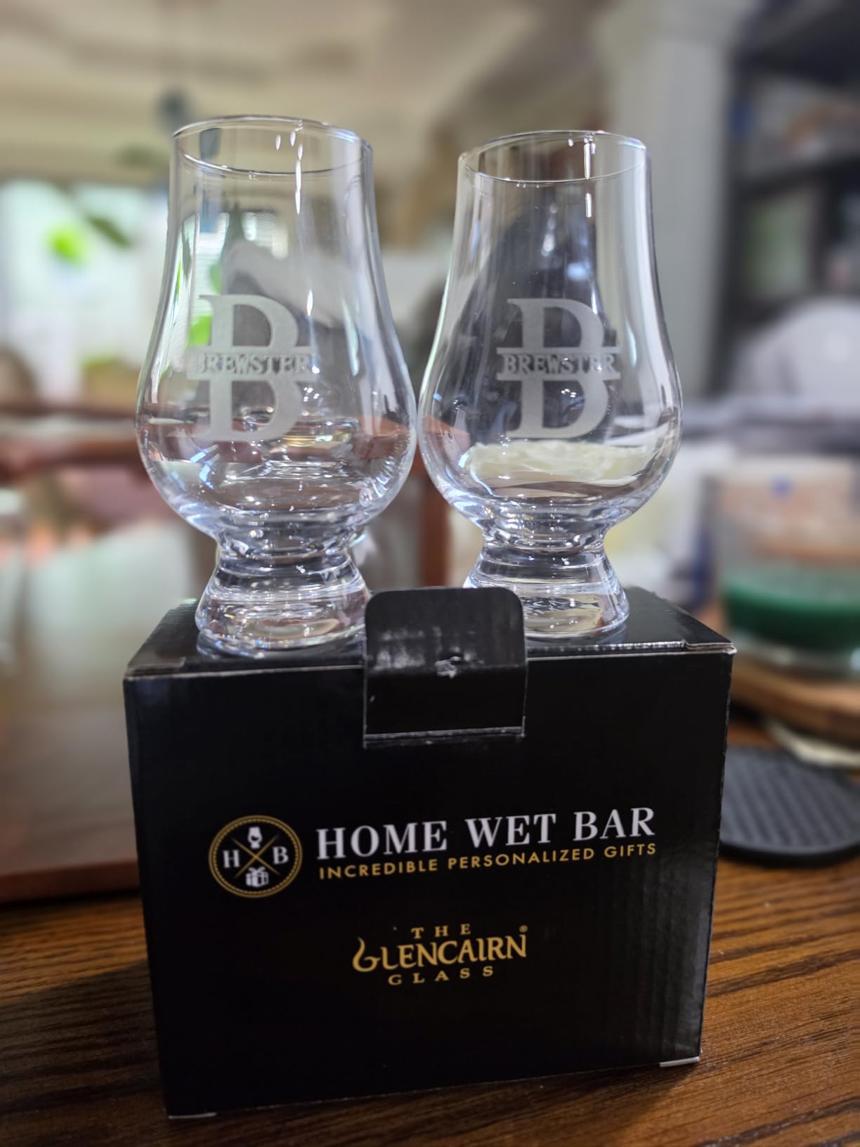 GLENCAIRN Personalized Whisky Glass - Custom Laser Engraved by Home Wet Bar | Set of 2 customer photo 1