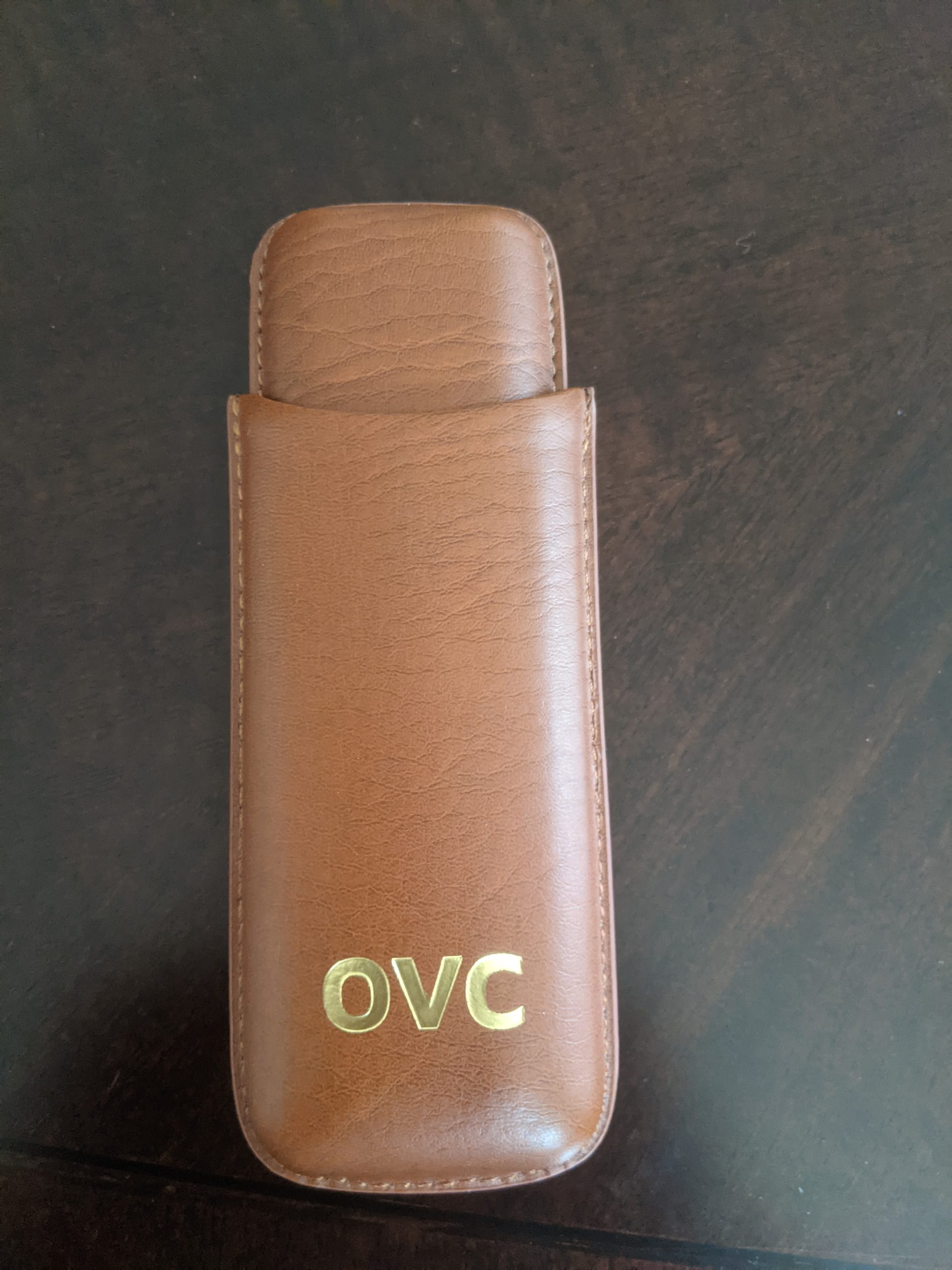 CASE ELEGANCE Two Cigar Travel Case - Chestnut Brown Vegan Leather, Premium Travel Cigar Case for Men, Luxury Cigar Gifts for Men customer photo 1