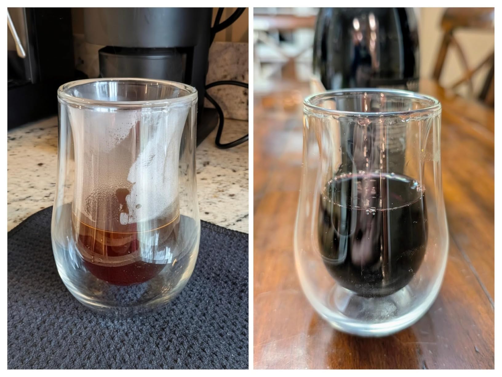 Double-Wall Whisky Glasses - 6 oz Stemless Nosing Whiskey Glasses - Insulated Crystal - Use as Scotch, Bourbon or Whisky - Set of 2 Whisky Glass Sets customer photo 1