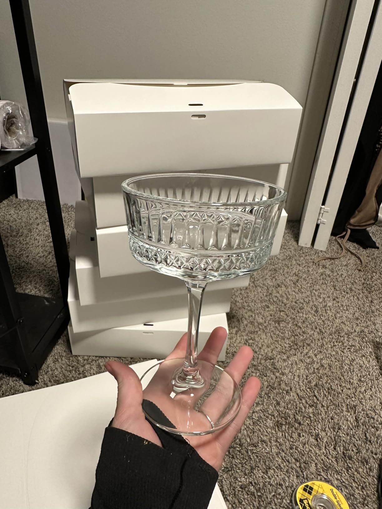 Pasabahce Vintage Coupe Glasses Set Of 4 - Exclusive Champagne, Cocktail, Martini, Wine Glasses - Long Stem Glassware - 8.8 oz customer photo 1