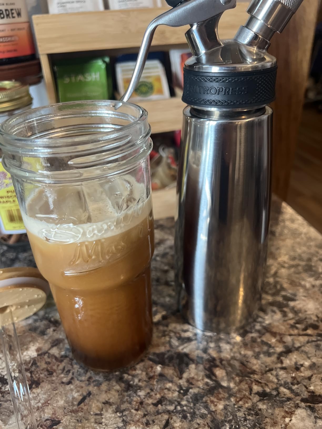 Original NitroPress - Nitro Cold Brew Coffee Maker Kit | Includes 10 Nitrogen Cartridges | Portable Infuser for Nitro Drinks, Cold Brew, Cocktails & Tea at Home or On the Go customer photo 1