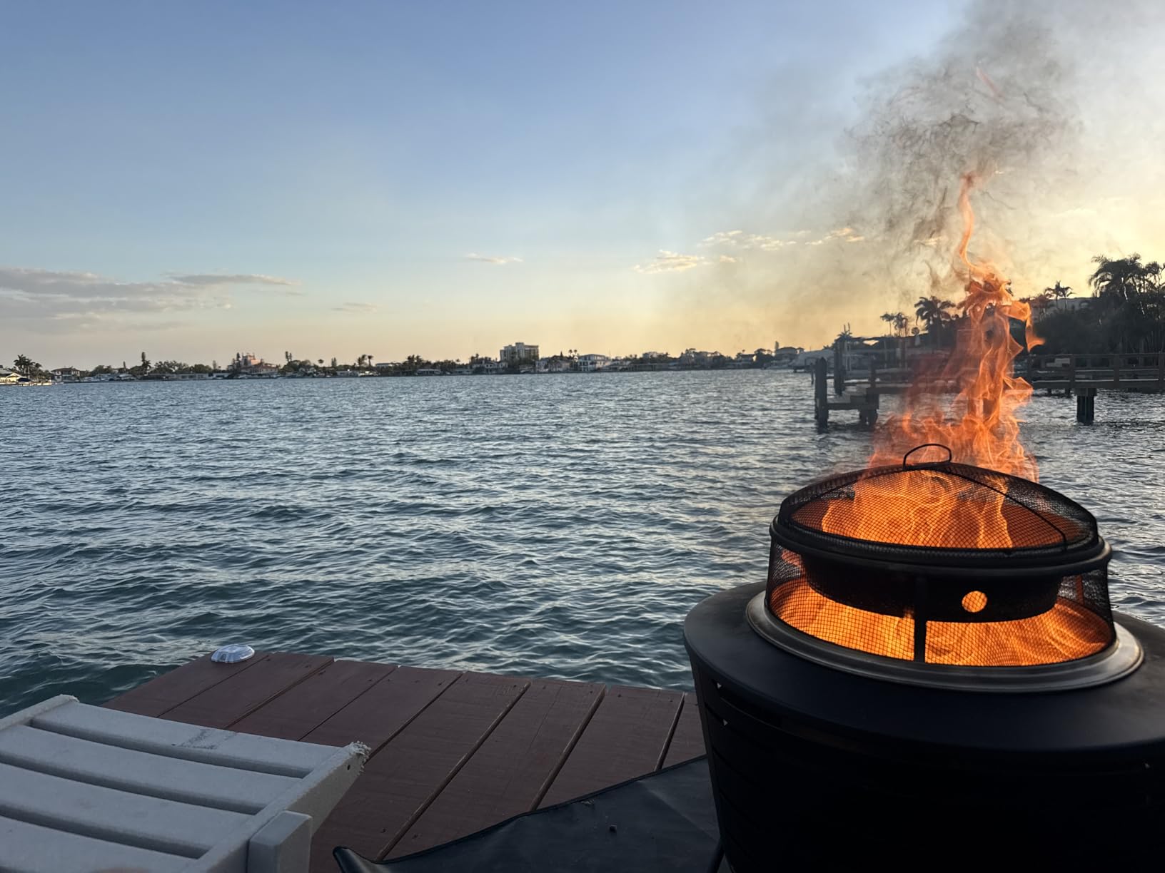 TIKI Patio Smokeless Outdoor Fire Pit, 25-Inch Wood-Burning Bonfire with Removable Ash Pan, Stand, and Weather-Resistant Cover customer photo 2