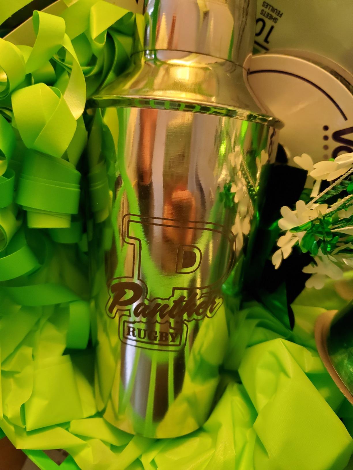 Custom 3D Laser Engraved Stainless Steel Cocktail Shaker 500ML Mixer Personalized with Your Text or Logo - Weddings, Anniversary, Bachelor, Bachelorette, Gift (Copper) customer photo 1