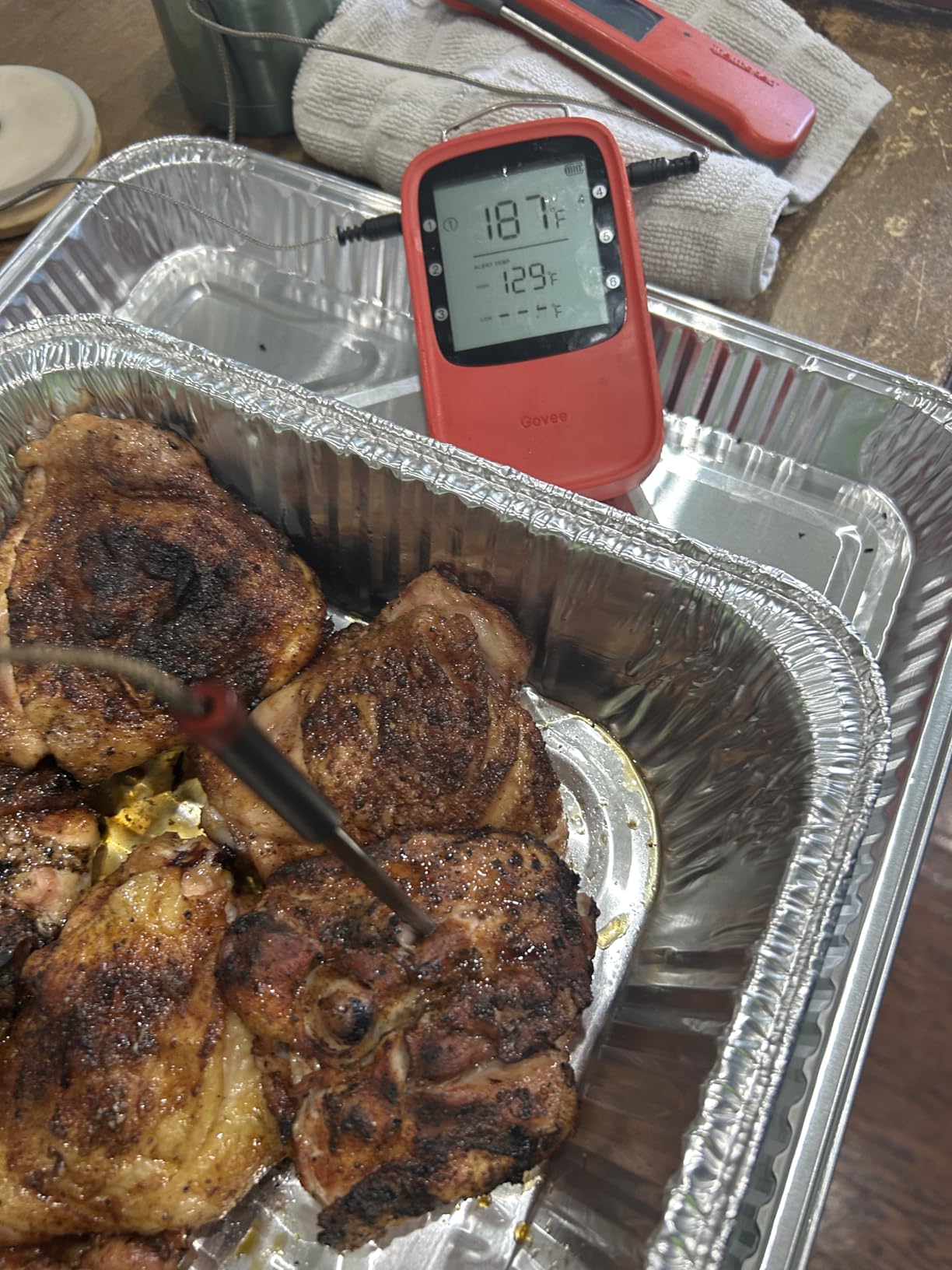 Govee Bluetooth Meat Thermometer, Wireless Meat Thermometer for Smoker Oven, Digital Grill Thermometer with 2 Probes, Timer Mode, Smart LCD Backlight BBQ Thermometer for Cooking Turkey Fish Beef customer photo 1