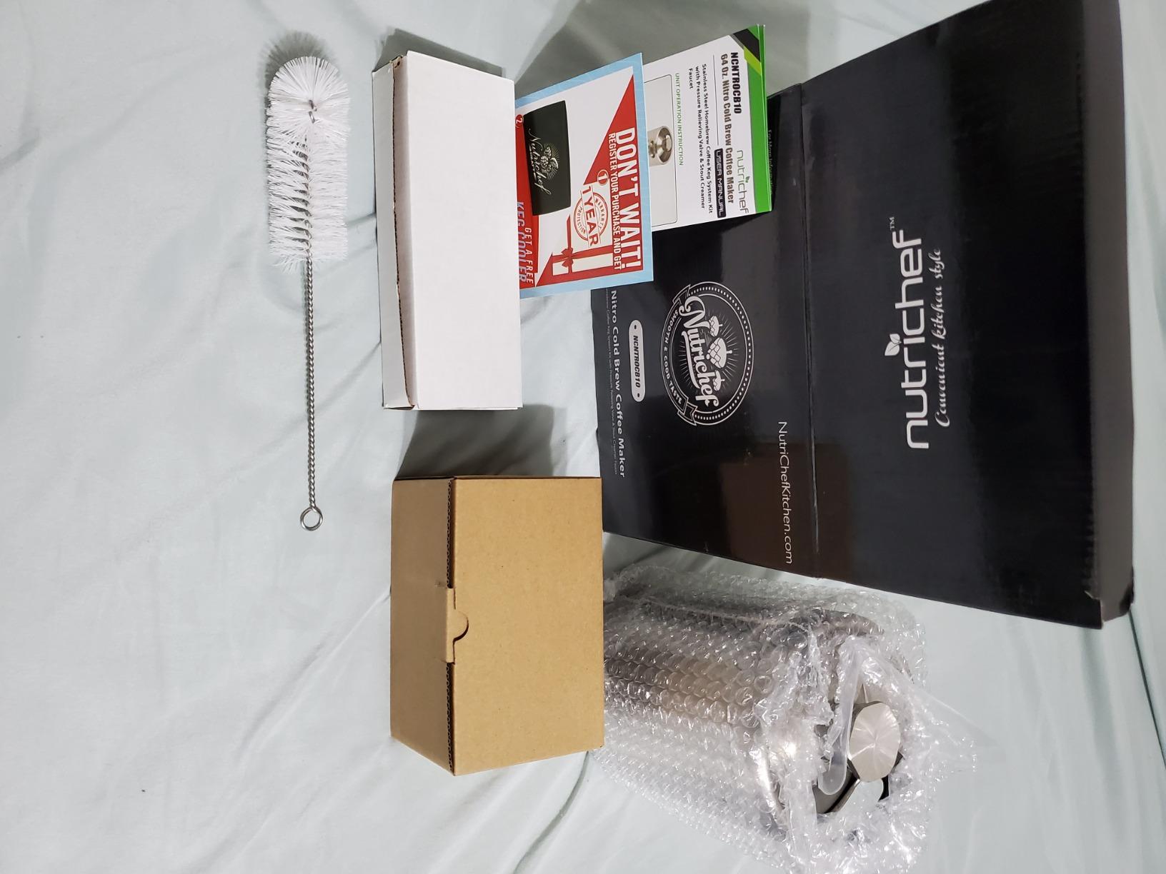 NutriChef Nitro Cold Brew Coffee Maker - Home Brew Coffee Keg, Nitrogen Coffee Machine Dispenser System w/ Pressure Relieving Valve Kit & Stout Creamer Faucet, Stainless Steel customer photo 1