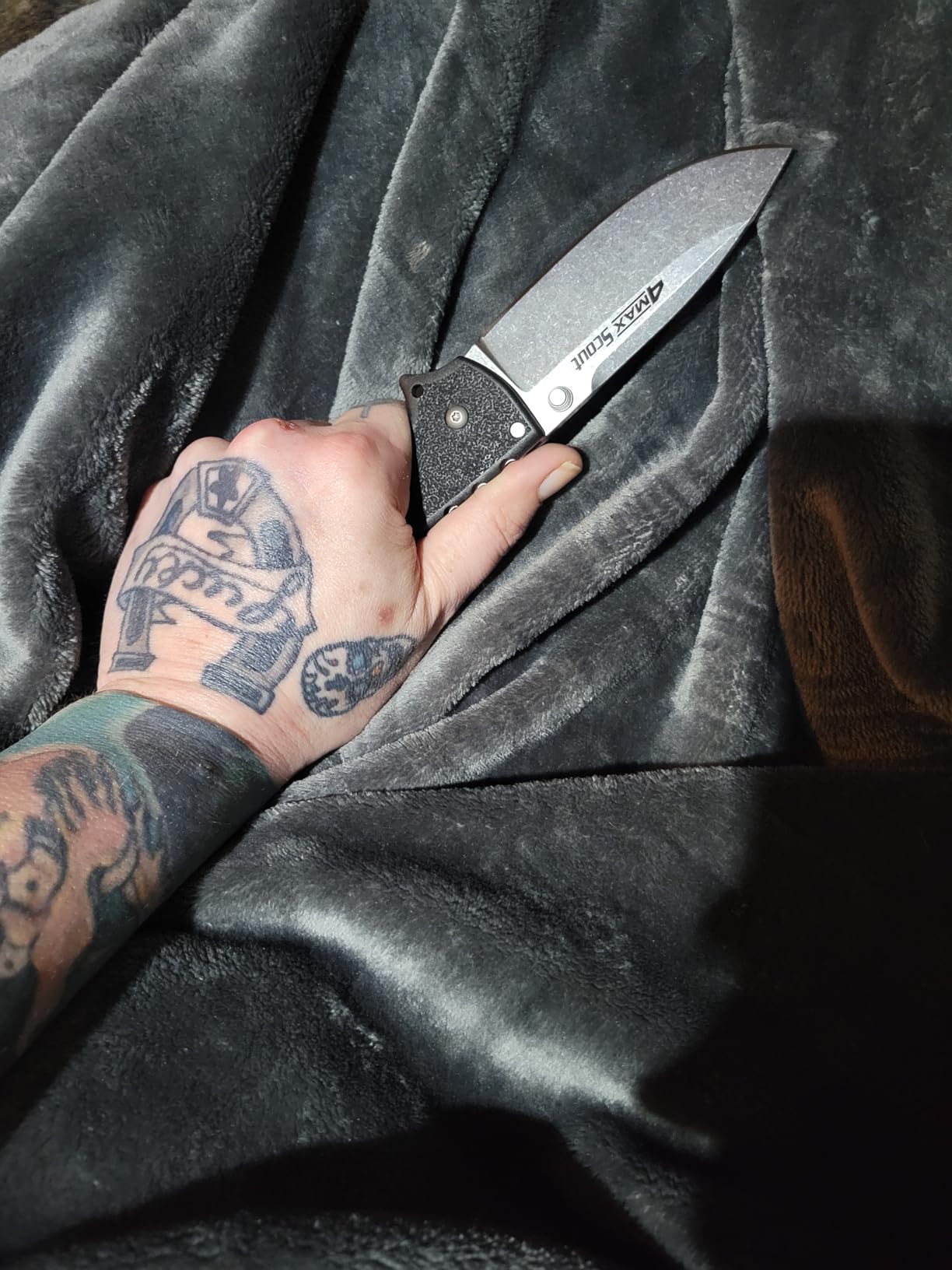 Cold Steel 4-Max Scout Folding Knife with Tri-Ad Lock and G-10 Handle, One Size customer photo 2