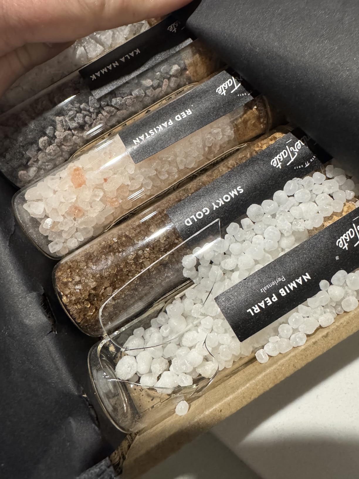 TIMBER TASTE Sea Salt Gifts Set - 5 Gourmet Finishing Salts from Around the World | Gourmet Sampler | Spices from Around the World | Culinary Salt Set customer photo 1