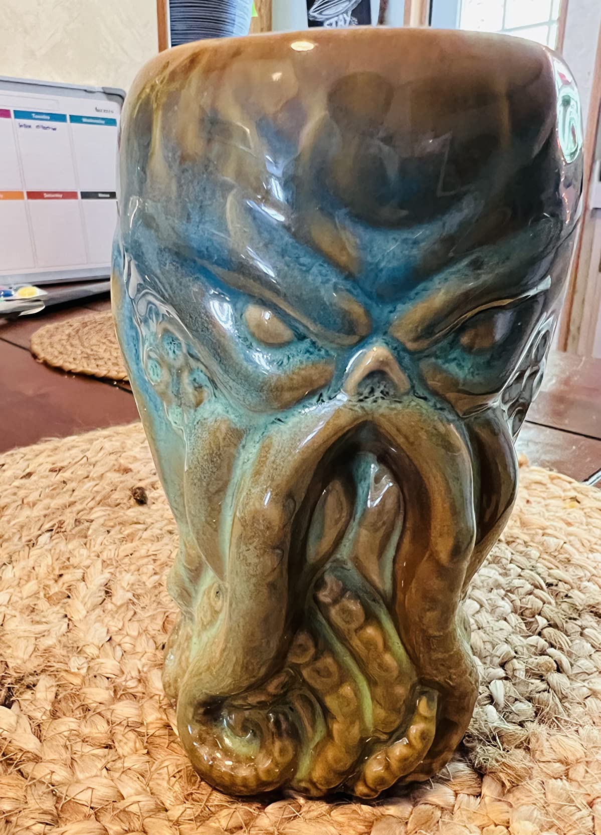 Pacific Giftware Cthulhu Pint Mug Ceramic Cup Lovecraftian Figurine Design Gothic Novelty Drinkware Fantasy Mythical Creature Collectible 6.5
