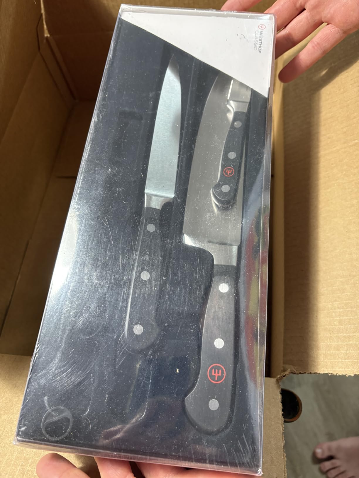 WUSTHOF Classic 3-Piece Chef's Knife Set, Black customer photo 2