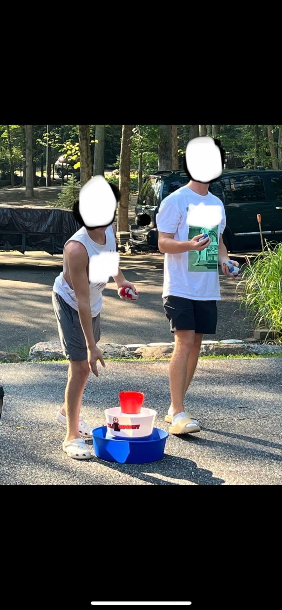 BULZiBUCKET Game by Water Sports - Beach, Tailgate, Camping, Yard, and Pool Games - Indoor/Outdoor Kids Toys - Pool Accessories Perfect for Family Game Night (Red/White/Blue) customer photo 1