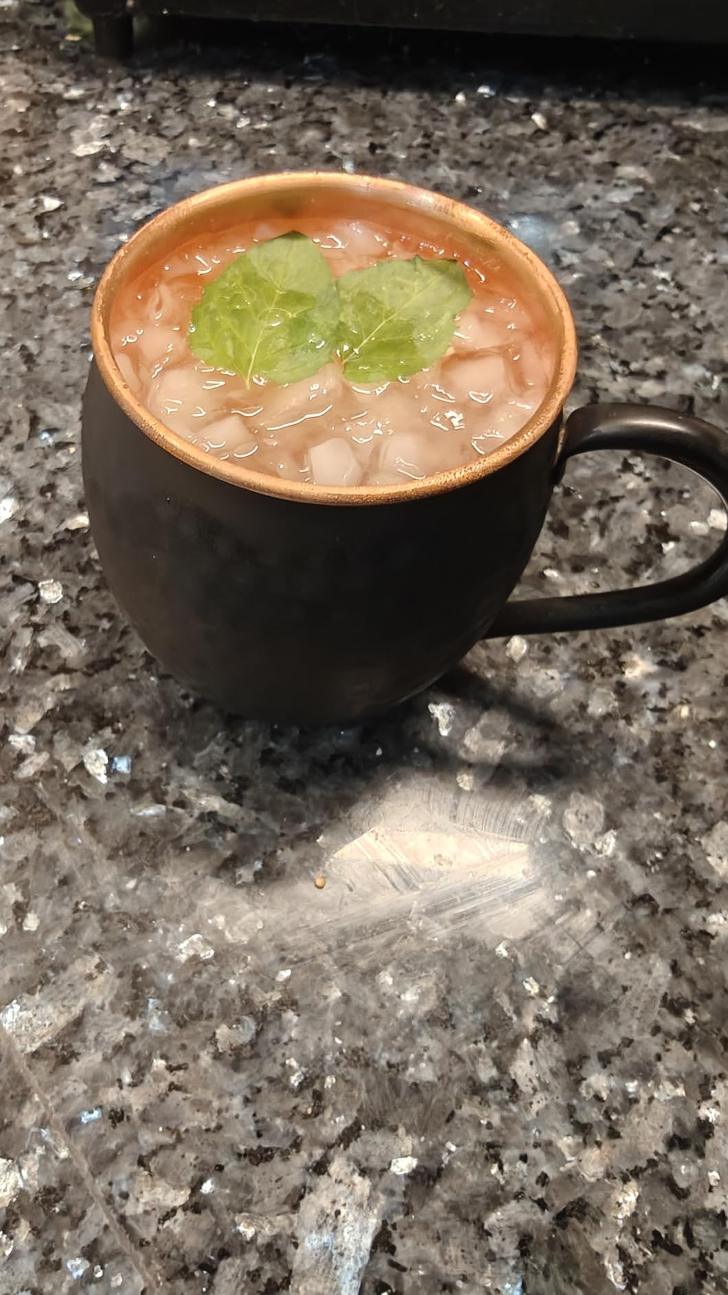 STAGLIFE 16 Oz Black Moscow Mule Mugs Pure Copper Cups for Drinking - Hammered Solid Unlined Cup Mug Set of 2 customer photo 1