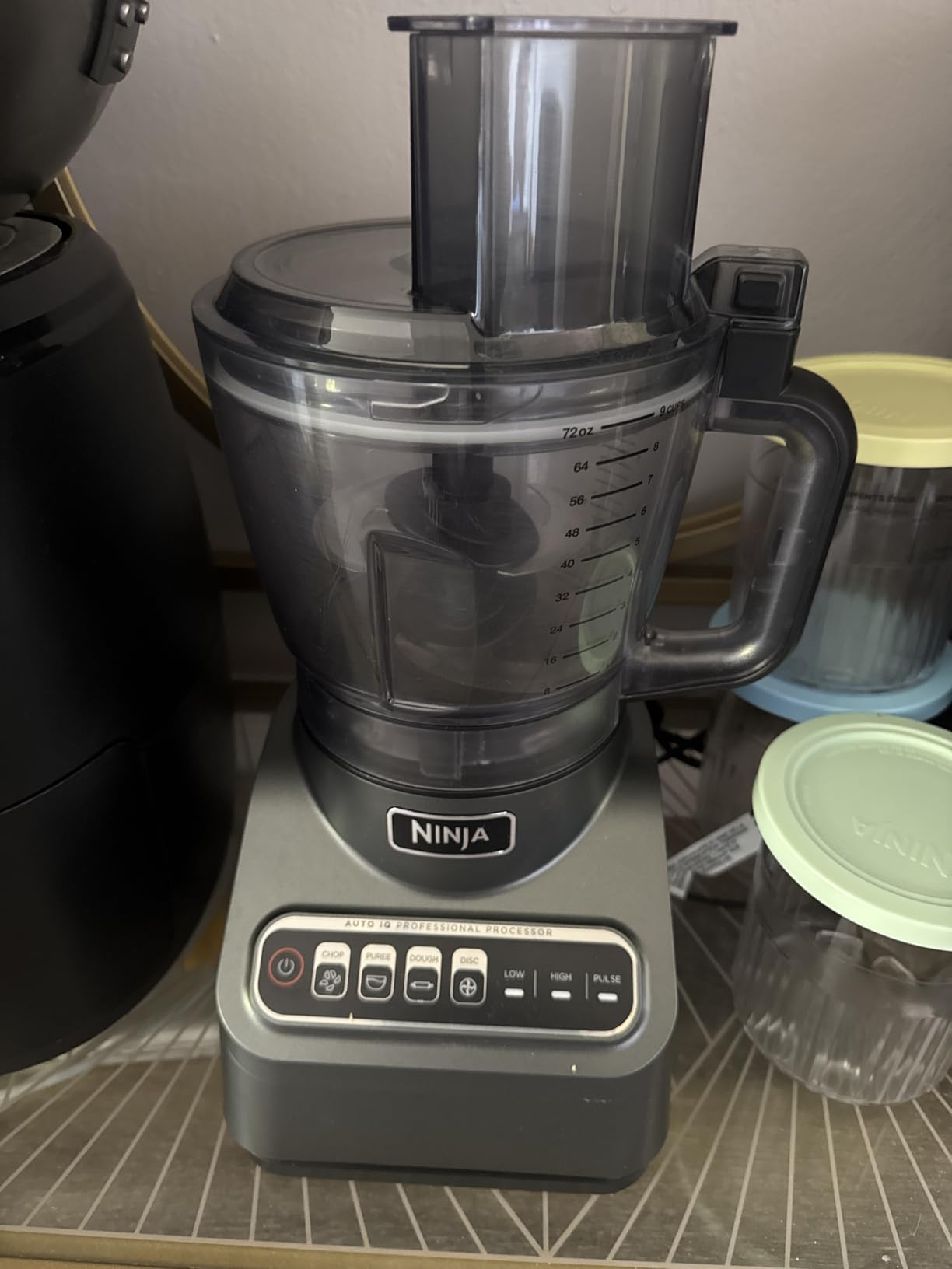 Ninja Food Processor, Professional Plus, 1000 Peak Watts, 4 Functions for Chopping, Slicing, Purees & Dough with 9-Cup Processor Bowl, 3 Blades, Food Chute & Pusher, Grey, BN601 customer photo 2