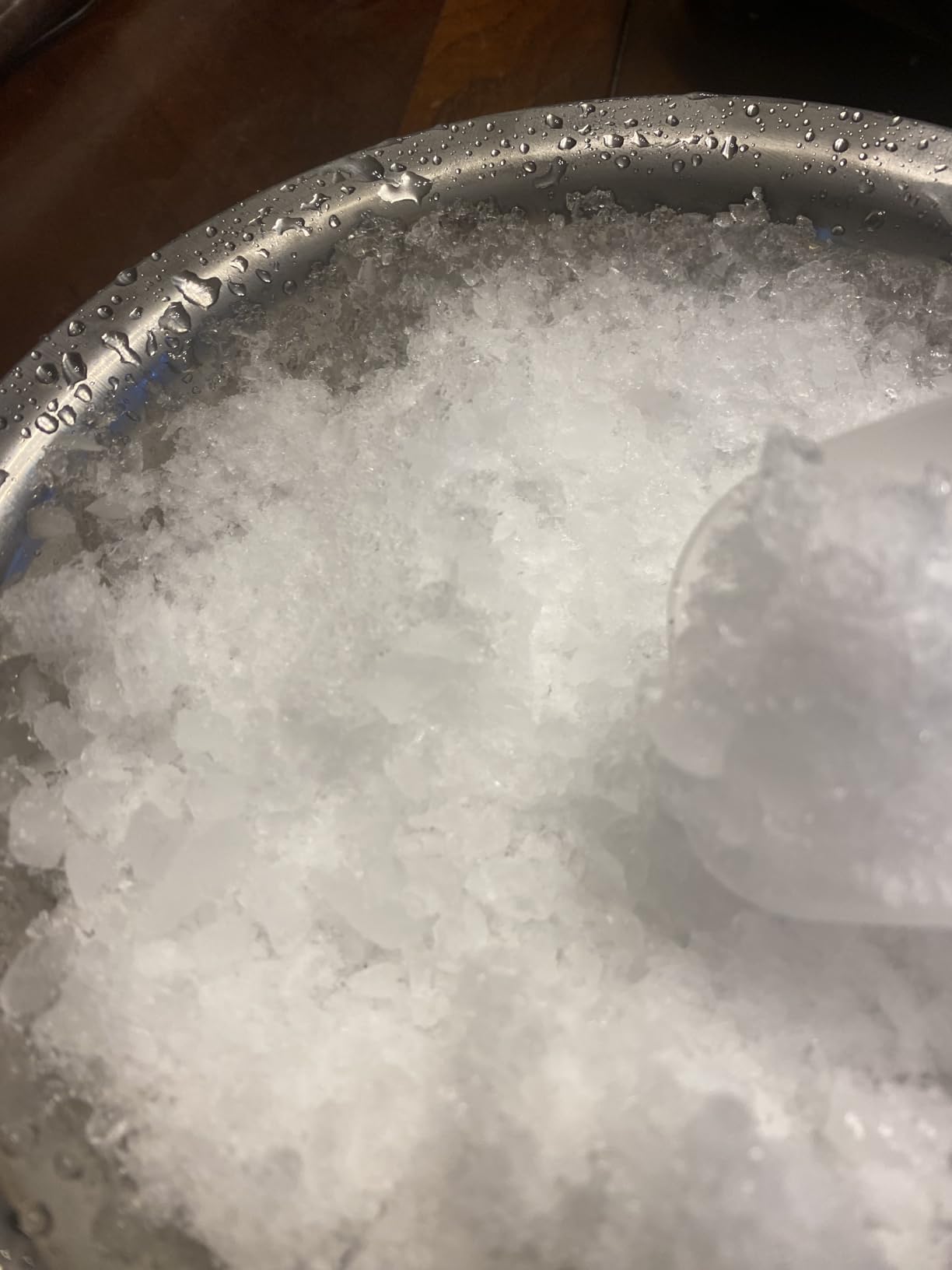 OKF Ice Shaver Prevent Splash Snow Cone Machine, Electric 3 Blades Shaved Ice Machine, 380W Ice Shaver Machine, 286lbs/hr Ice Crushers for Home Use, Ice Crusher with Free Ice Pick (Silver) customer photo 2