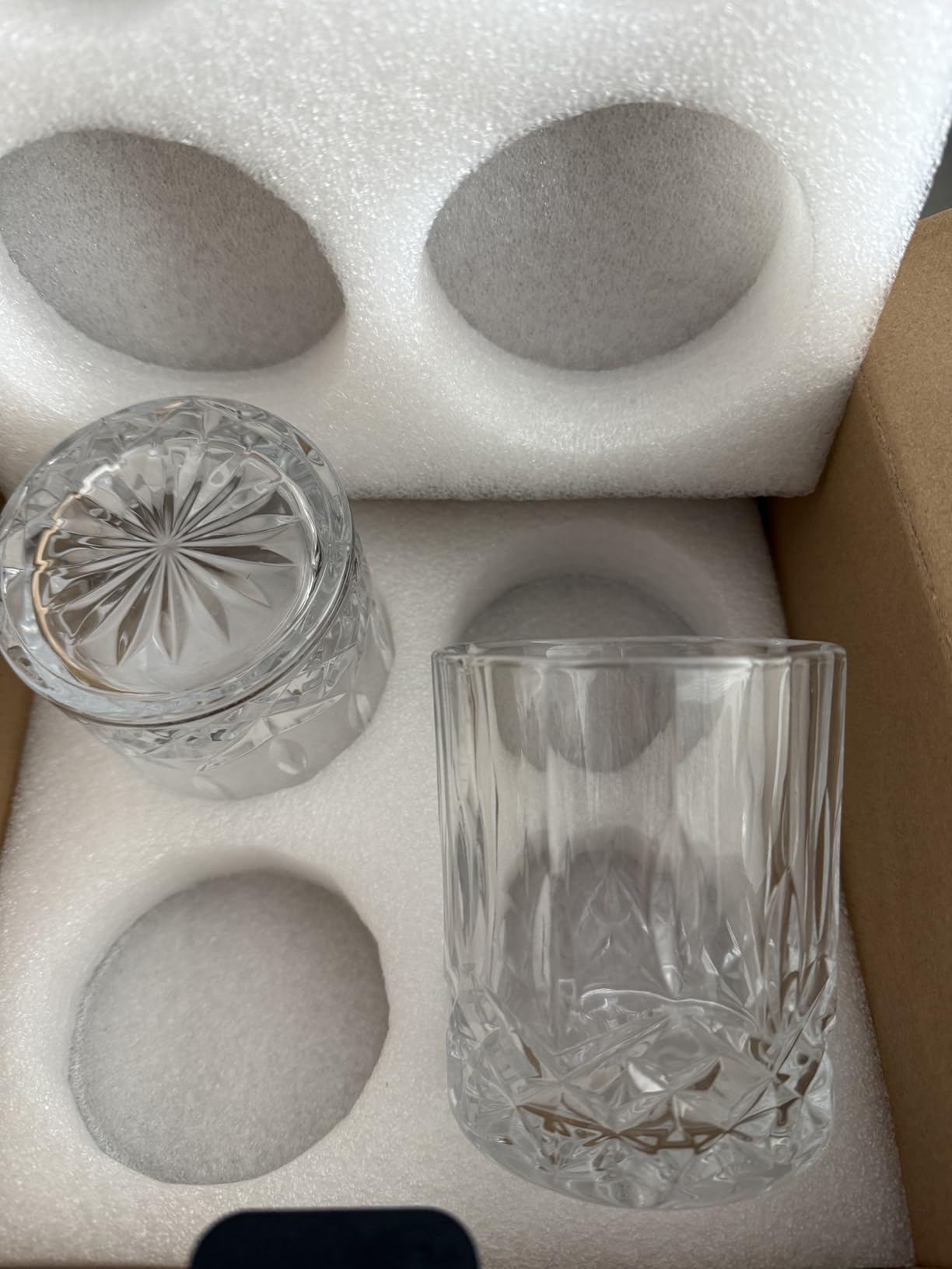 GLASKEY Whiskey Glasses Set of 4, Rock Glasses, 11 oz Lead-Free Crystal Bourbon Glass, Old Fashioned Glass for Bourbon, Cognac, Irish Whisky, Personalised Whisky Glass Gift Set for Men customer photo 1