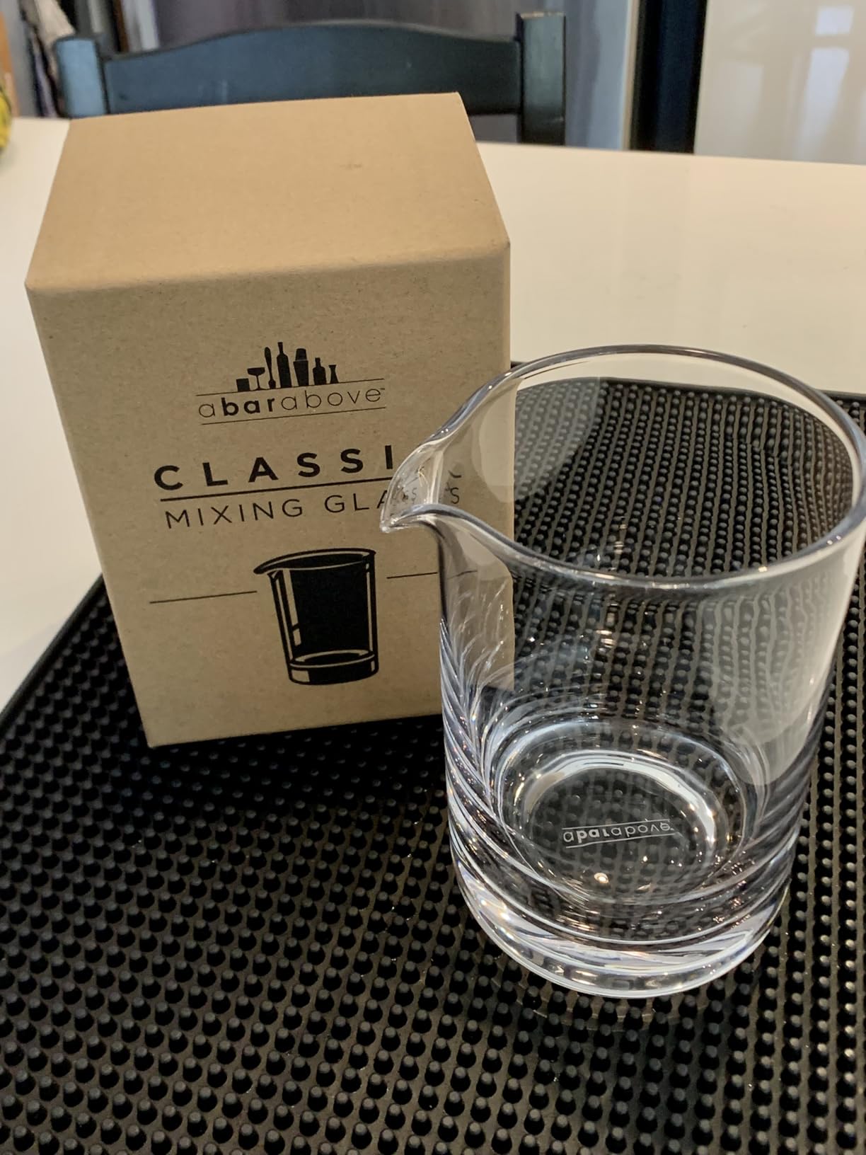 A Bar Above 10 Piece Cocktail Mixing Glass Set, Lead Free Cocktail Set with Mixing Glass, Bar Spoon, Julep Strainer, Bell Jigger and Picks customer photo 1