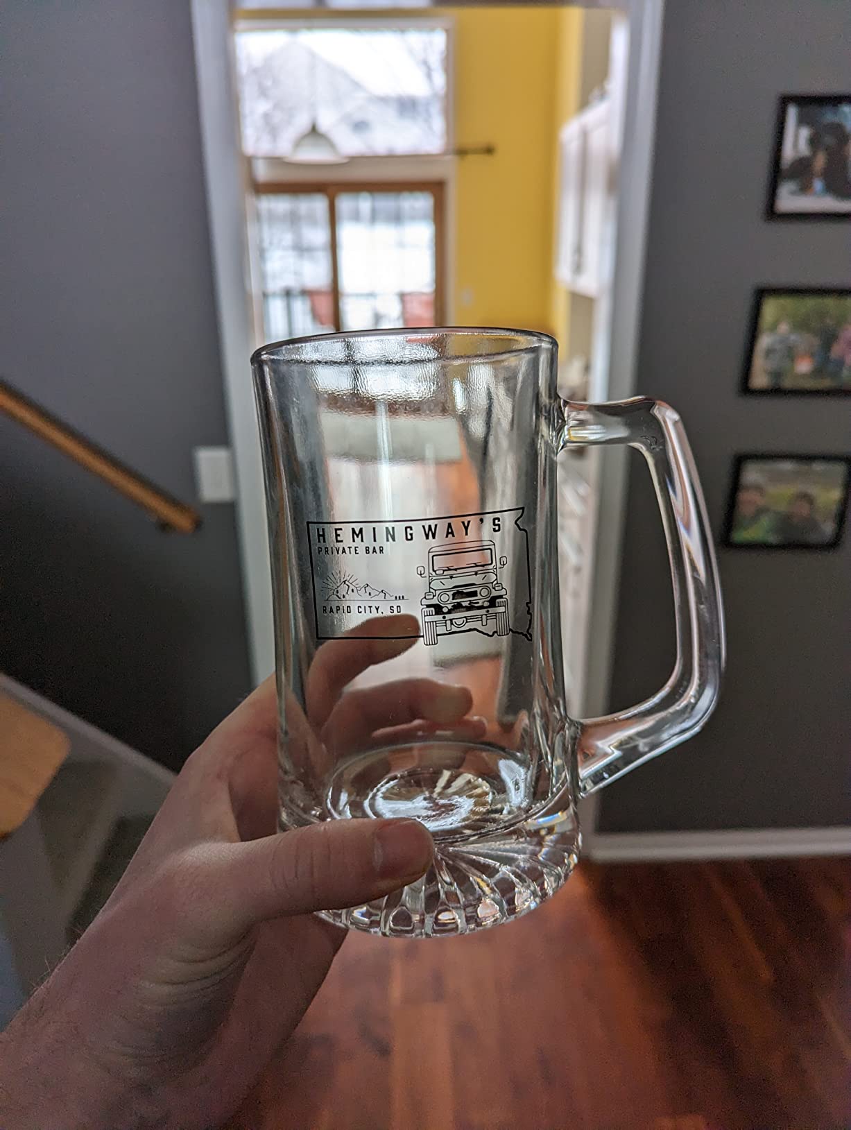 DISCOUNT PROMOS Custom ARC Glass Beer Mugs 25 oz. Set of 6, Personalized Bulk Pack - Great for Octoberfest, Pub, Restaurant customer photo 1