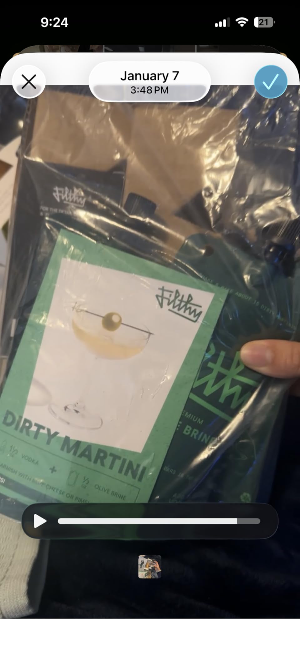 Filthy Martini Cocktail Kit, Premium Cocktail Kit, Includes Olive Brine, Pimento Stuffed Olives, Blue Cheese Stuffed Olives & 4 Stainless Steel Cocktail Picks, Non-GMO, Gluten Free customer photo 1
