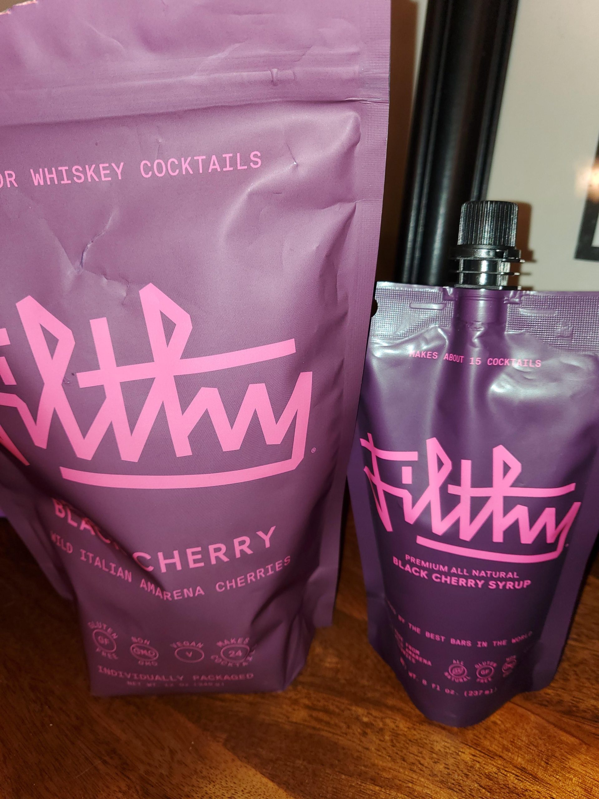 Filthy Black Cherry Whiskey Cocktail Kit, Premium Cocktail Kit for Old Fashioneds and Manhattan Cocktails at Home, Includes Black Cherry Syrup, Black Cherries & 4 Stainless Steel Cocktail Picks customer photo 2